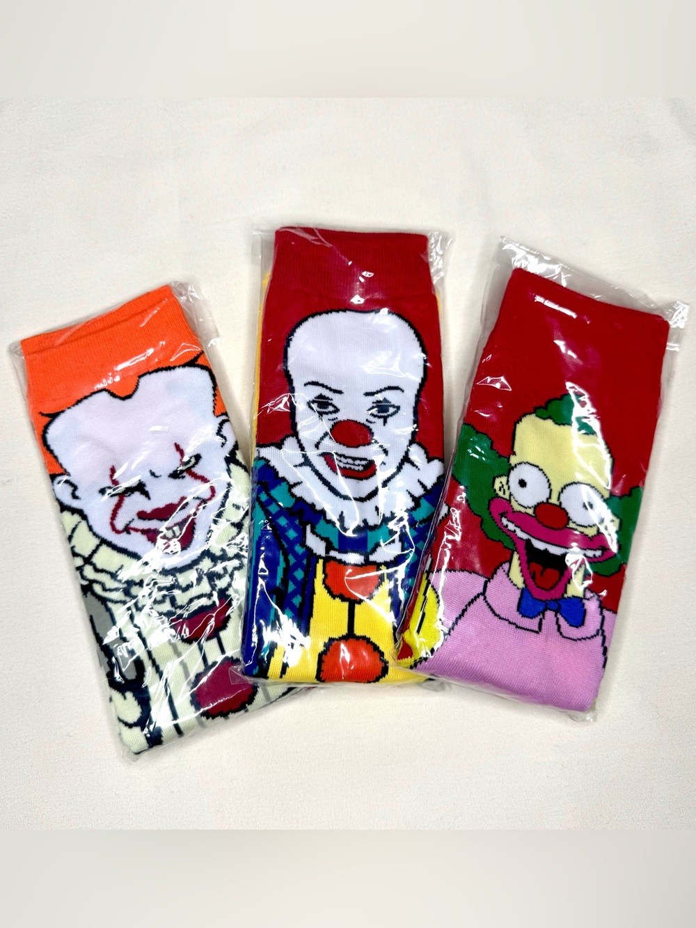3 Pairs of your favorite clown socks